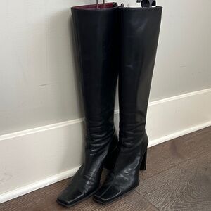 Charles David Vero Cuoio Black Heeled Boots